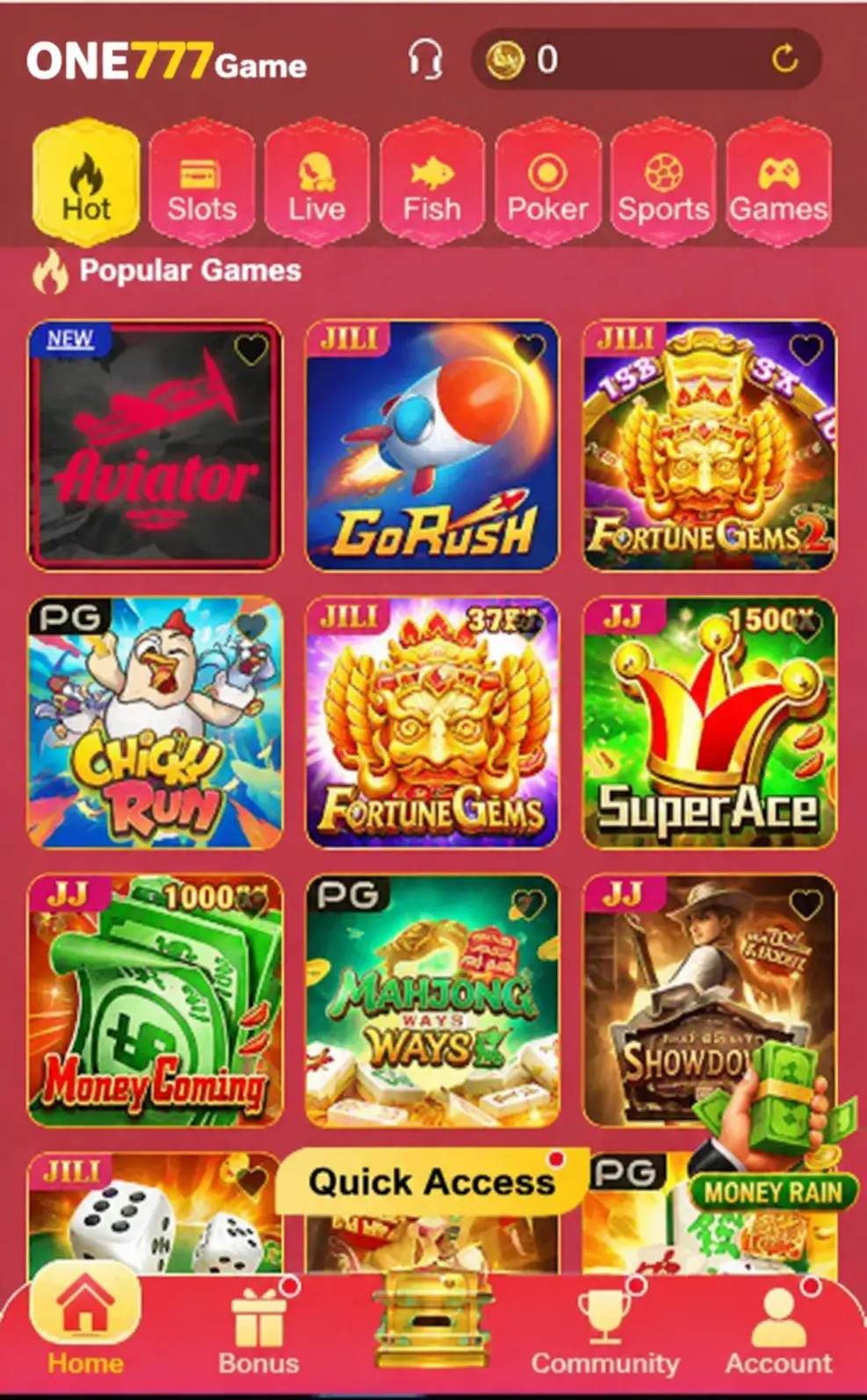 ONE777 Game Logo